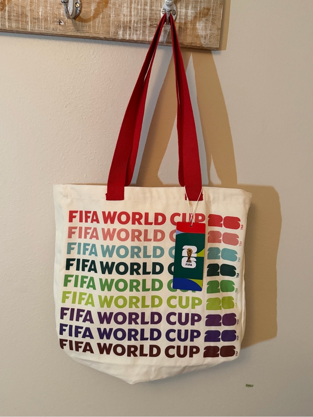 ⚽🌎 NWT Official FIFA World Cup 2026 Canvas Tote Bag ✨ - Picture 2 of 10